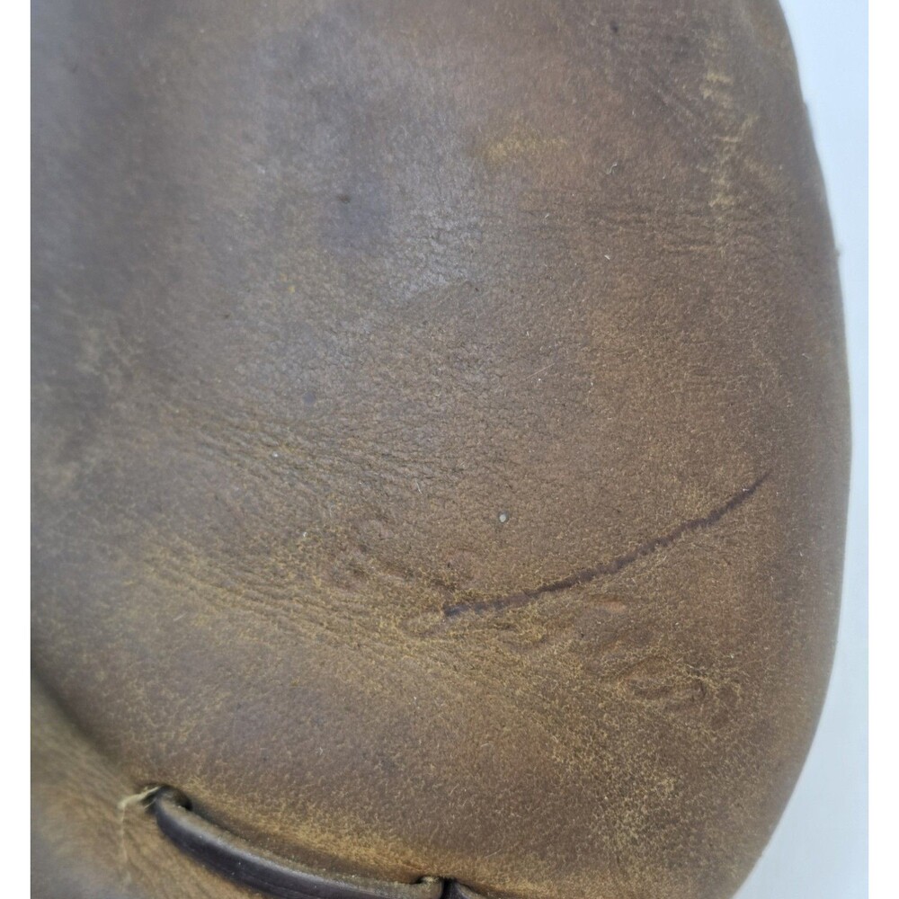 Vintage Spalding Catchers Mitt Leather Baseball Glove Pancake‎ 1950s-60s USA - Picture 3 of 10